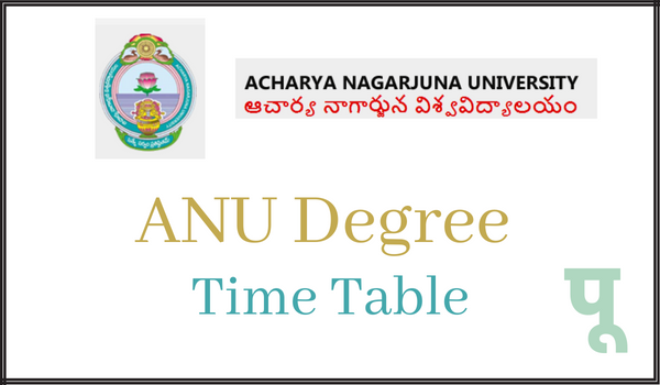 ANU-Degree-Time-Table