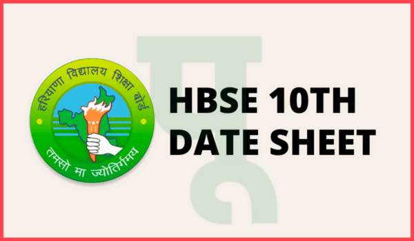 HBSE 10th date sheet