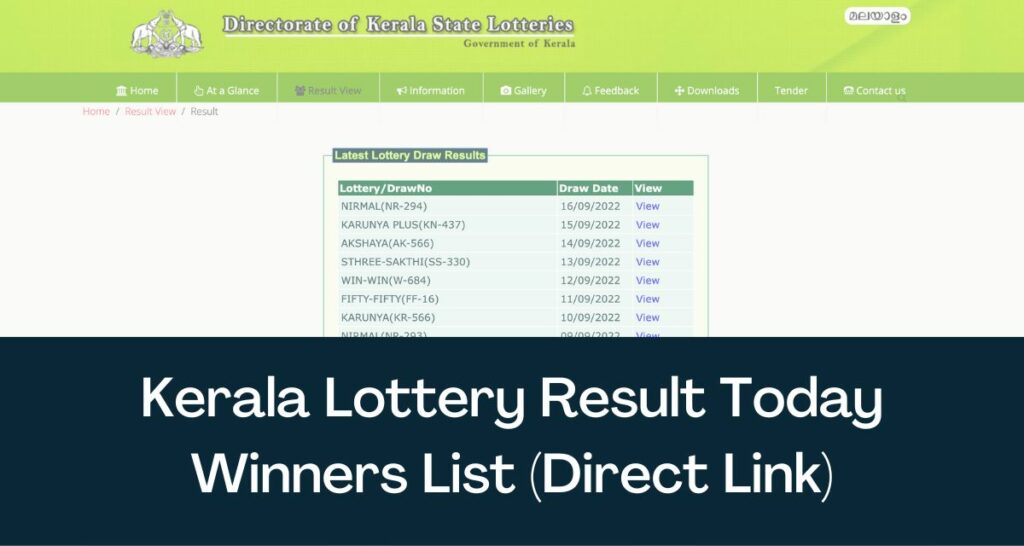 Kerala Lottery Result Today - 17 September 2022 KR 567 Karunya Winners List
