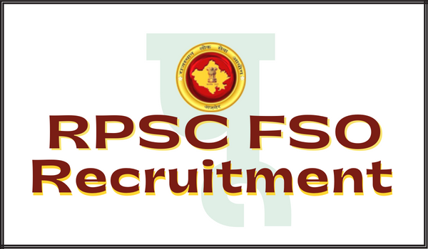 RPSC FSO Recruitment