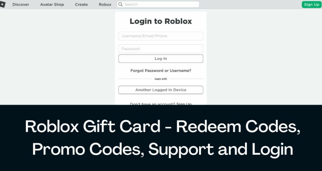 Roblox Gift Card 2023 - Free Redeem Codes, Promo Codes, Support and Login