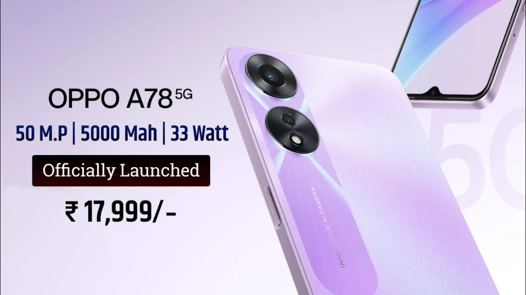 OPPO A78 5G Price in India