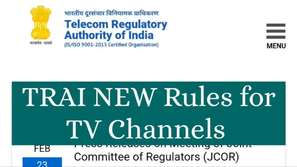 Trai New Rules For Tv Channels